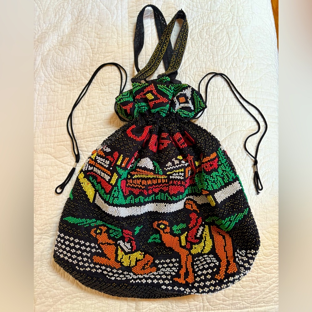 Jerusalem Lightweight Drawstring Seed Beaded Mult… - image 3